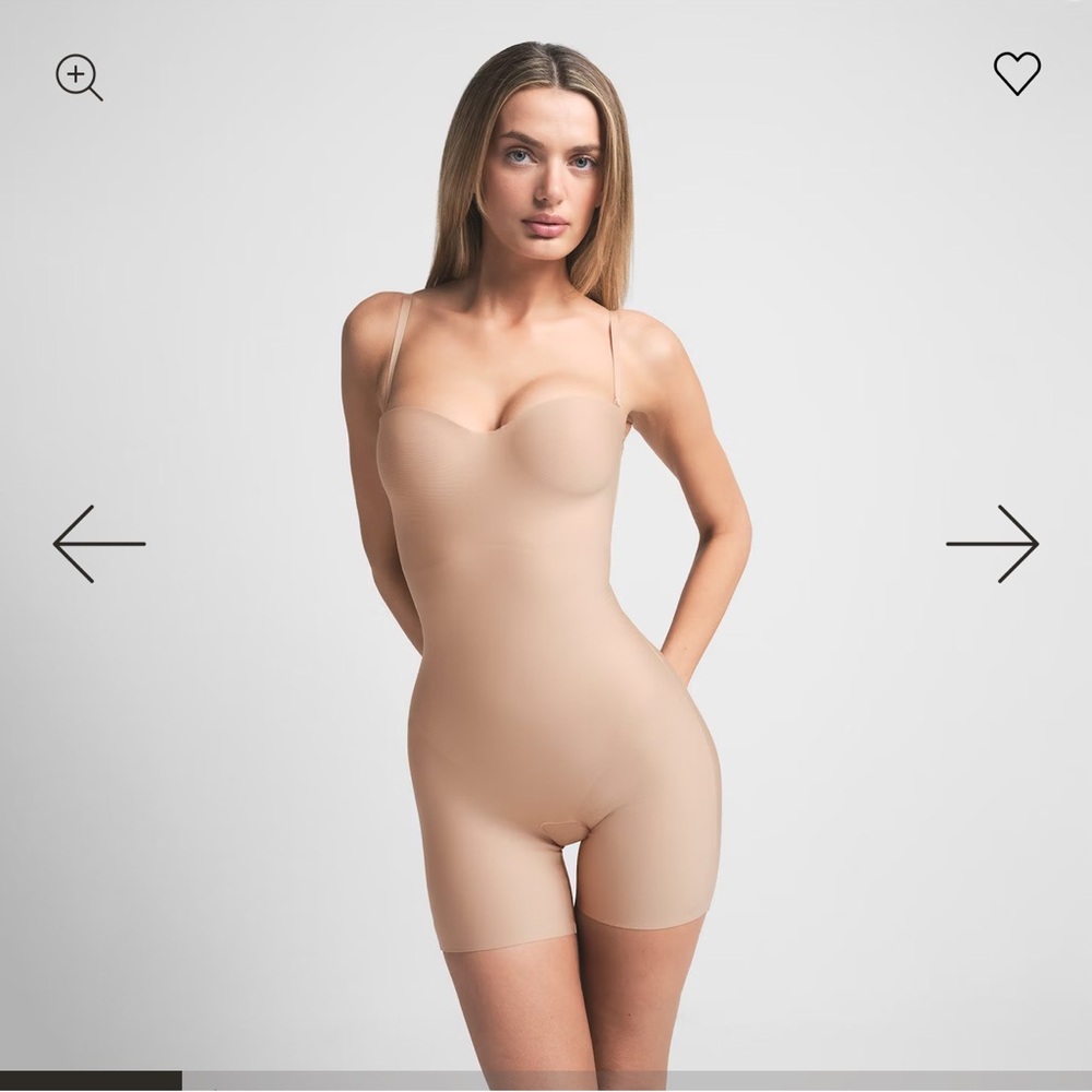 SKIMS CORE SCULPT UNDERWIRE MID THIGH BODYSUIT